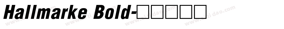 Hallmarke Bold字体转换